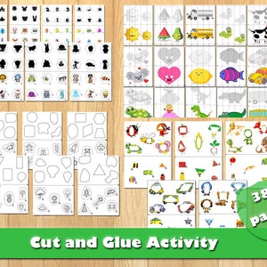 Cut and glue activities Cut And Paste Worksheets 38 printable pages activity
