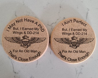 Naval Aviator Cork Coaster (Set of 5)