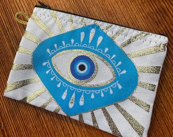 Purse, Evil Eye Purses, Coin Purse, Wallet purse, Makeup mini bag, Mini Bag, Multicolored bag, Jewelry Pouch, Pad Pouch, Gift for Her, Pouch