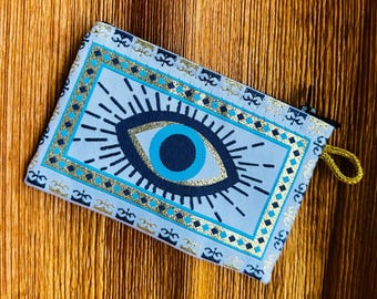 Purse, Evil Eye Purses, Coin Purse, Wallet purse, Makeup mini bag, Mini Bag, Multicolored bag, Jewelry Pouch, Pad Pouch, Gift for Her, Pouch