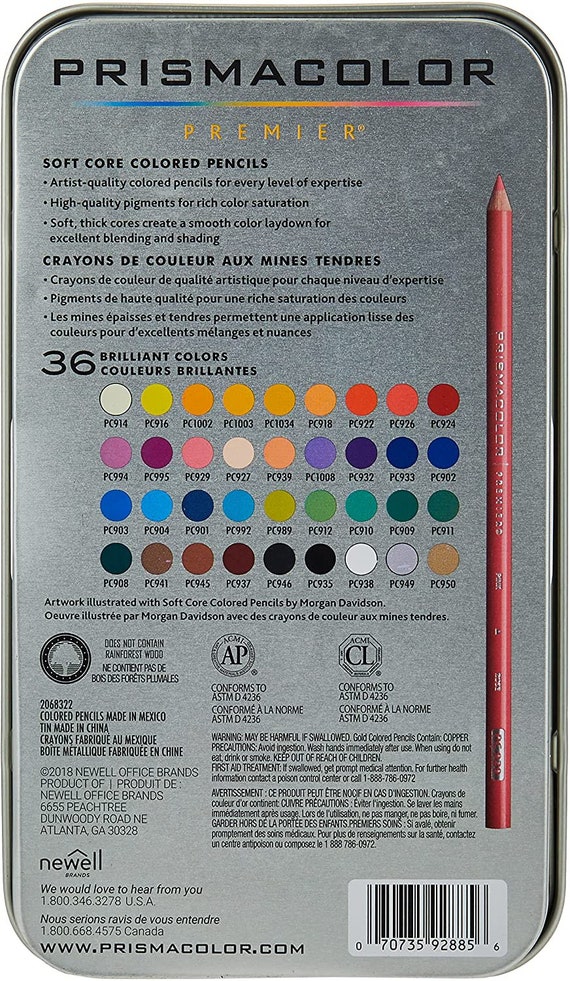 36 Pieces] Prismacolor Premier Soft Core Colored Pencils Set Professi