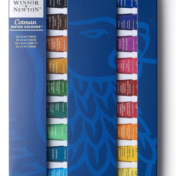 Winsor & Newton COTMAN Water Colours 20 x 5 ml Tubes ~ Discover Watercolors made with Quality, fine art pigments for colour performance.