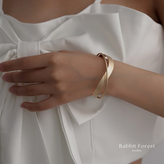 Matte gold shop cuff bracelet