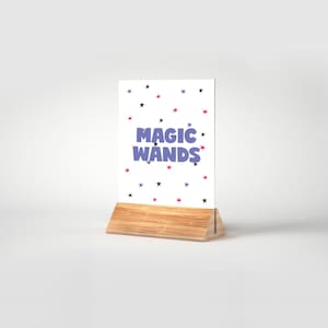 Magic Show Birthday Party Table Signs, Table Decorations, Party Decor, Magician, Abracadabra, Printable, Editable, INSTANT DOWNLOAD