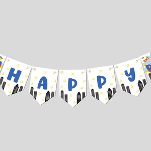 Superhero Birthday Party Flag Banner, Birthday Garland, Superheroes Party, Superhero Theme, Printable, Editable, INSTANT DOWNLOAD