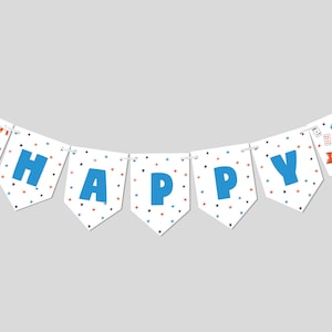 Magic Show Birthday Party Flag Banner, Garland, Decor, Magician, Abracadabra, Printable, Editable, INSTANT DOWNLOAD