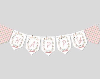 12 Days of Christmas Birthday Banner: Editable Holiday Garland (Instant Download)