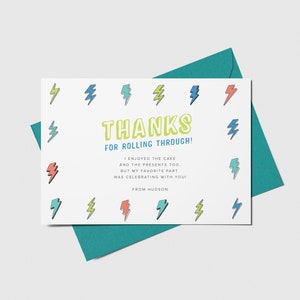 Skateboard Party Thank You Card, Skateboard Birthday Party, Printable, Editable, INSTANT DOWNLOAD