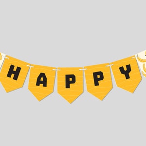 Let&#39;s Go Bananas Birthday Party Flag Banner, Birthday Garland, Party Decor, Monkey Birthday, Printable, Editable, INSTANT DOWNLOAD
