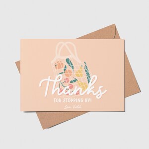 Farmers Market Birthday Party Thank You Card, Vegetables, Printable, Editable, INSTANT DOWNLOAD