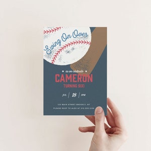 Baseball Birthday Party Invitation, Printable, Editable, INSTANT ...
