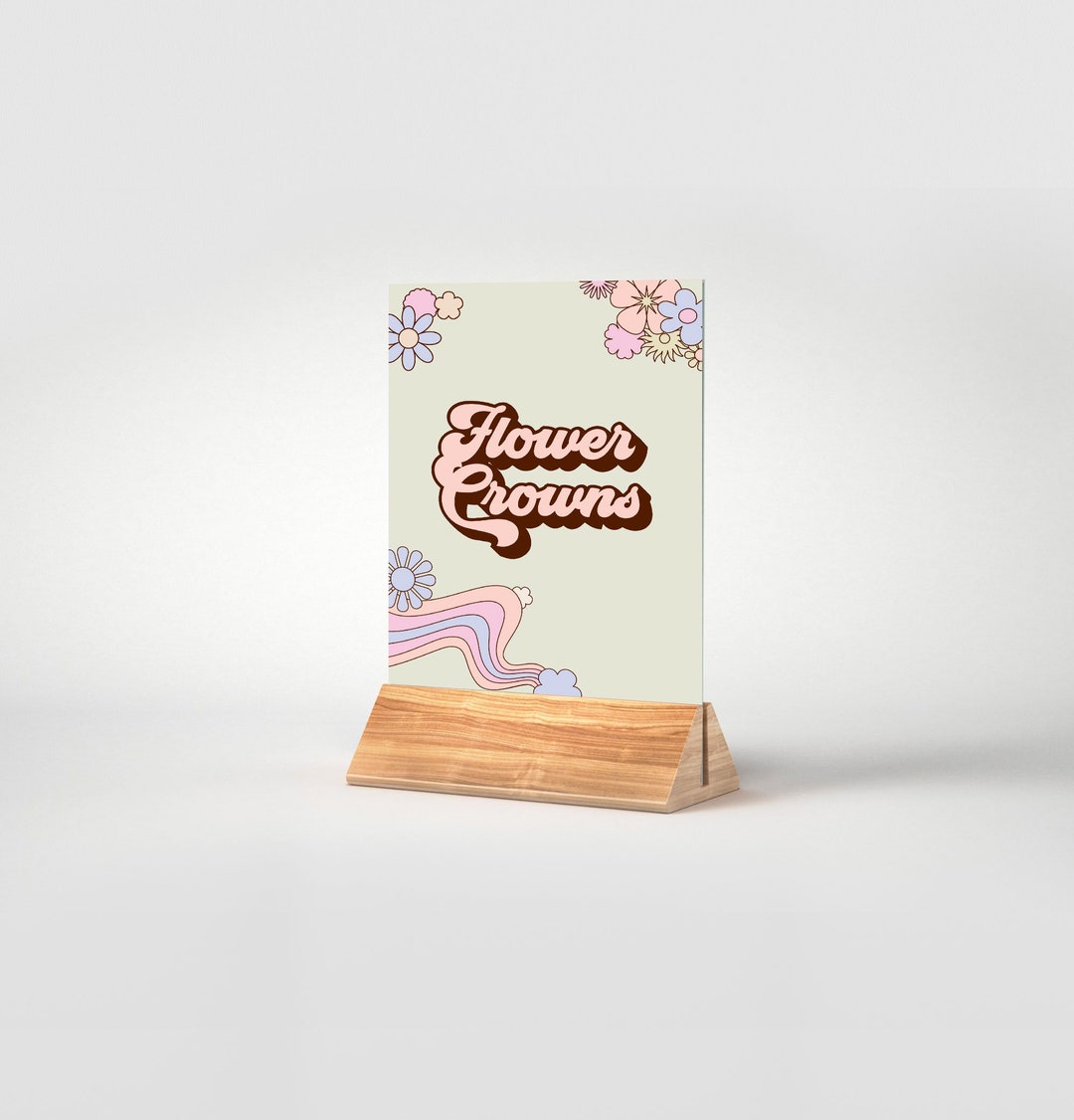 Two Groovy Birthday Table Sign: 2nd Birthday Decorations (digital ...