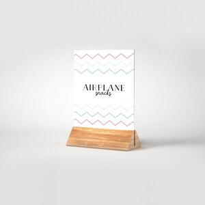 Airplane Birthday Party Table Signs, Table Decorations, Biplane, Plane, Helicopter, Time Flies, Printable, Editable, INSTANT DOWNLOAD