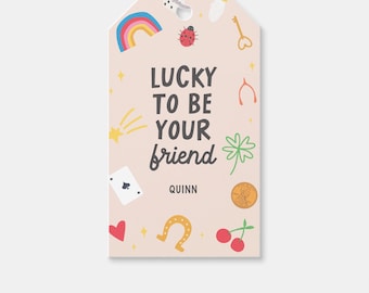 Lucky Charm Birthday Party Thank You Tag: Editable Printable (INSTANT DOWNLOAD)
