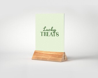 Shamrock Birthday Table Sign: Editable St. Patrick's Day Decor (Instant Download)