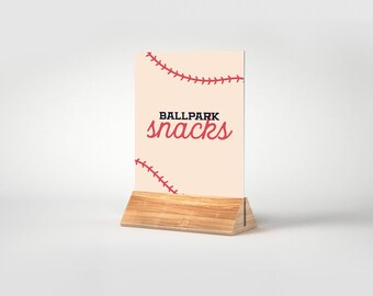 Baseball Rookie Birthday Table Signs: Editable Party Decor (Digital Download)