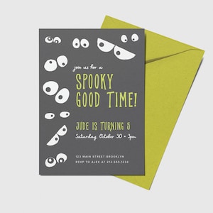 Spooky Birthday Invitation, Halloween Party, Halloween Party, Spooktacular Fun Birthday, Printable, Editable, INSTANT DOWNLOAD