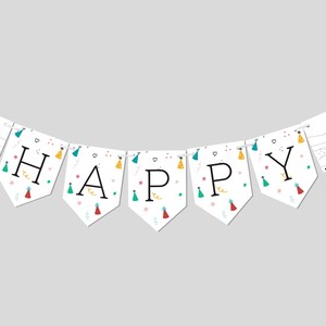 Dog Party Birthday Invitation, Puppy Party,  Flag Banner, Birthday Garland, Printable, Editable, INSTANT DOWNLOAD