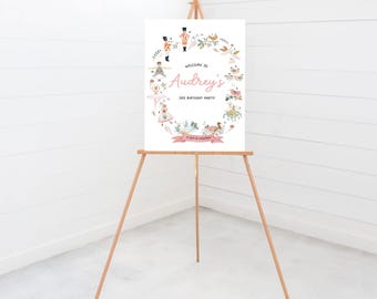 12 Days of Christmas Birthday Welcome Sign: Holiday Party Poster (Instant Download)