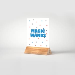 Magic Show Birthday Party Table Signs, Table Decorations, Party Decor, Magician, Abracadabra, Printable, Editable, INSTANT DOWNLOAD