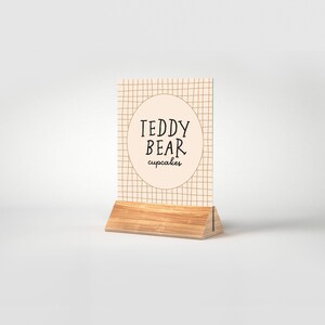 We Can Bear-ly Believe It Birthday Party Table Signs, Table Decorations, Bear Party, Teddy Bear, Printable, Editable, INSTANT DOWNLOAD