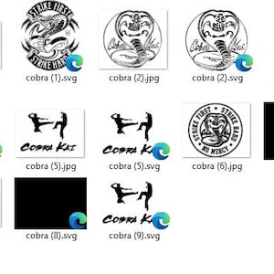cobra kai svg bundle