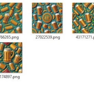 seamless beer sublimation pattern bundle