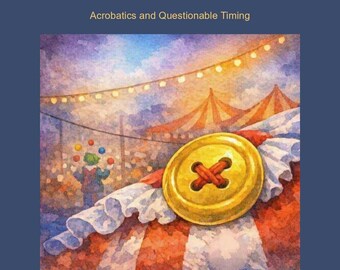 Clown Costume Humor Zine | Circus Life PDF | Costume Button POV Story Digital Download