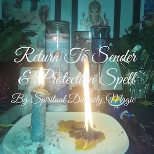 Return To Sender and Spiritual Protection Spell. Digital spell photos. image 2