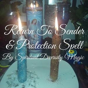 Return To Sender and Spiritual Protection Spell. Digital spell photos. image 1