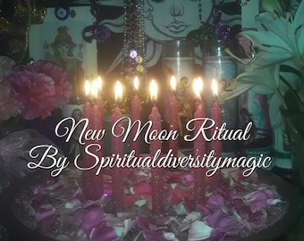 June 6th, 2024 New Moon Ritual. New Moon Manifestation Group Intention Setting Spell. Digital spell photos.