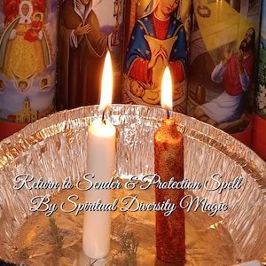 Return To Sender and Spiritual Protection Spell | Deflecting and Shielding Ritual | Plus Reclaiming Power PDF Guide