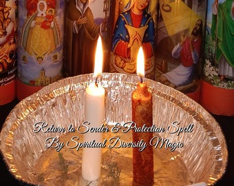 Return To Sender and Spiritual Protection Spell | Deflecting and Shielding Ritual | Plus Reclaiming Power PDF Guide