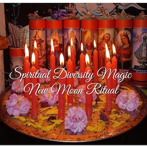 New Moon Manifestation Ritual |  August 23, 2025: Group Intention Setting Ceremony | + 50 Enchanting New Moon Affirmations PDF