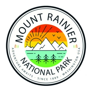 Mount Rainier National Park Sticker Washington National Park Decal / Sticker