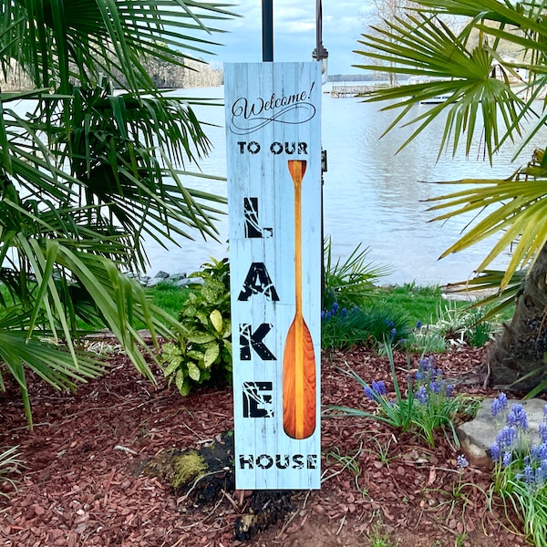Lak Sign Vertical Lake Sign - Etsy