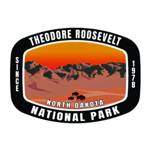 Theodore Roosevelt National Park Sticker North Dakota National Park Decal / Sticker