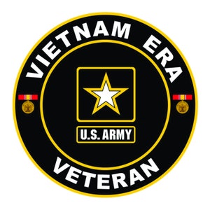 US Army Vietnam Era Veteran Bumper Sticker /  Decal