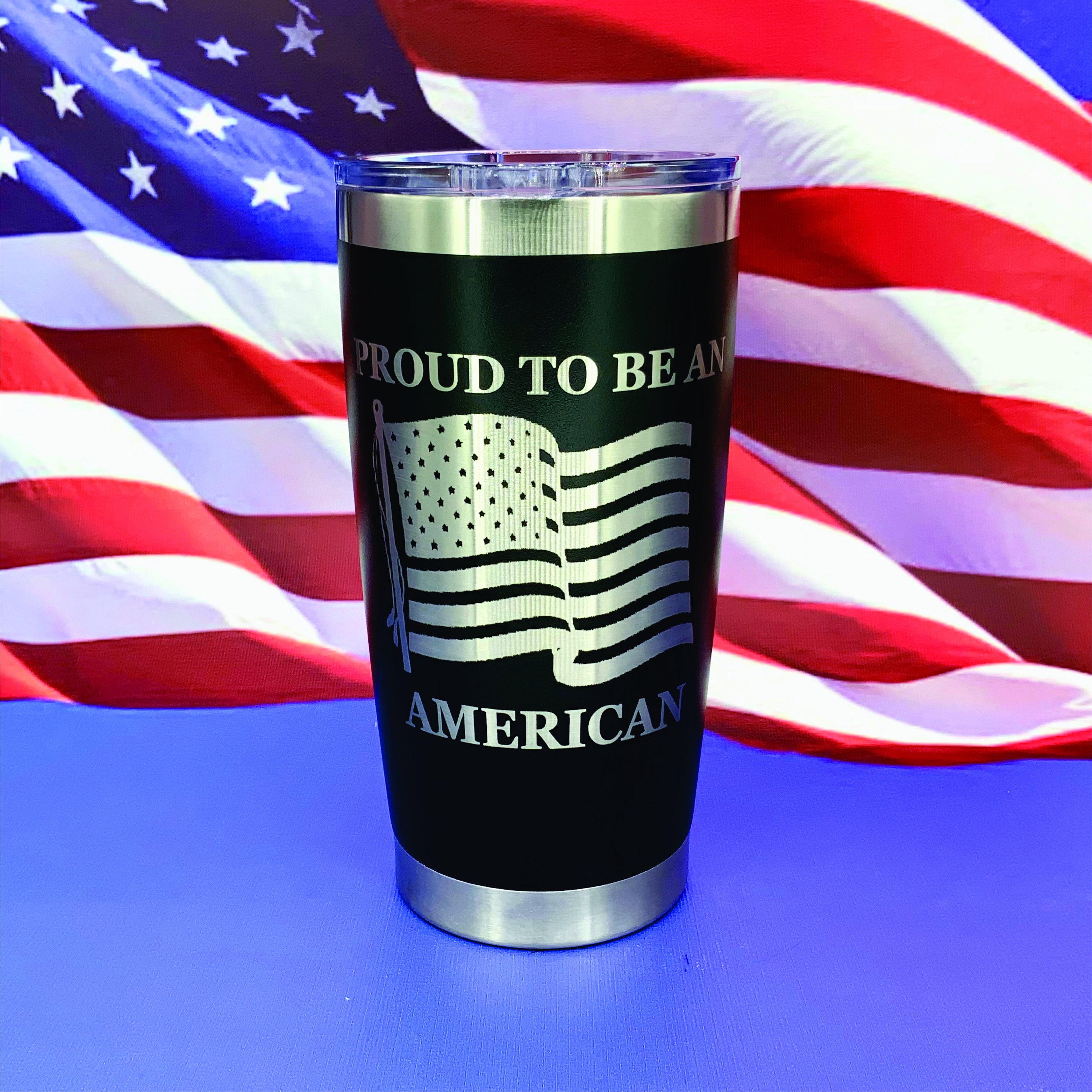 Tumbler for Men American Flag Patriotic Coffee 20oz, Patriot 04