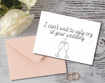 Cartão de noivado engraçado, cartões de casamento engraçados, chá de panela, amor e casamento, cartões de noivado digitais, cartão para impressão DIY