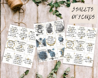 Manifesting, Self discovery, Daily self care, Health and wellness, Self care cards, Self Care print
