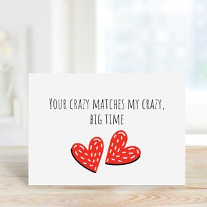 Aniversario de un año, Aniversario de citas, Tarjeta de San Valentín divertida, Tarjeta de novio, Tarjeta de amor divertida, Tarjeta de San Valentín linda, Tarjeta del día de Galentines