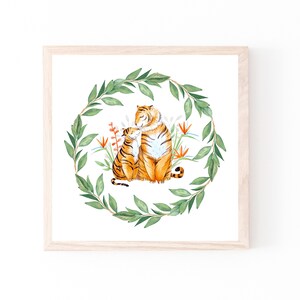 Tiger wall art, Safari nursery print, Jungle nursery decor, Safari nursery decor, Play room decor