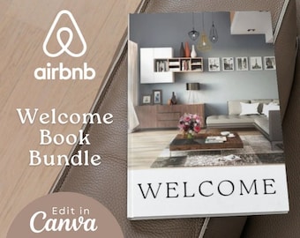 Airbnb Welcome Book Template | Airbnb Welcome Book Bundle | Airbnb Social Media Templates | Airbnb Welcome Sign | Airbnb Welcome Template