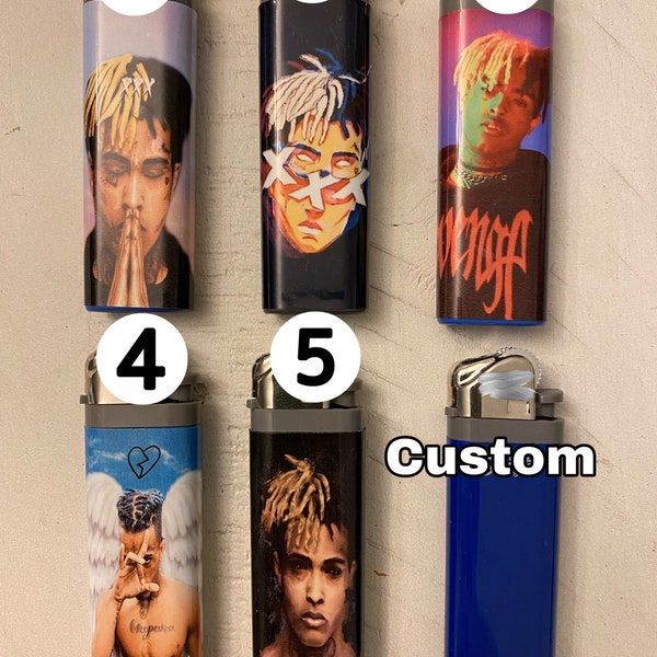 Bad Vibes Rapper Emo Customized Photo Lighter Candle Gift Birthday Valentines Gift Music Wrap