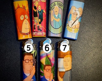 Cartoon King Propane Inspired Customized Lighters Personalized Photo Gift Candle Birthday Wrap