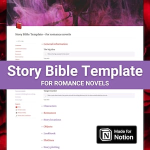 Story Bible Template—for romance novels - Notion template