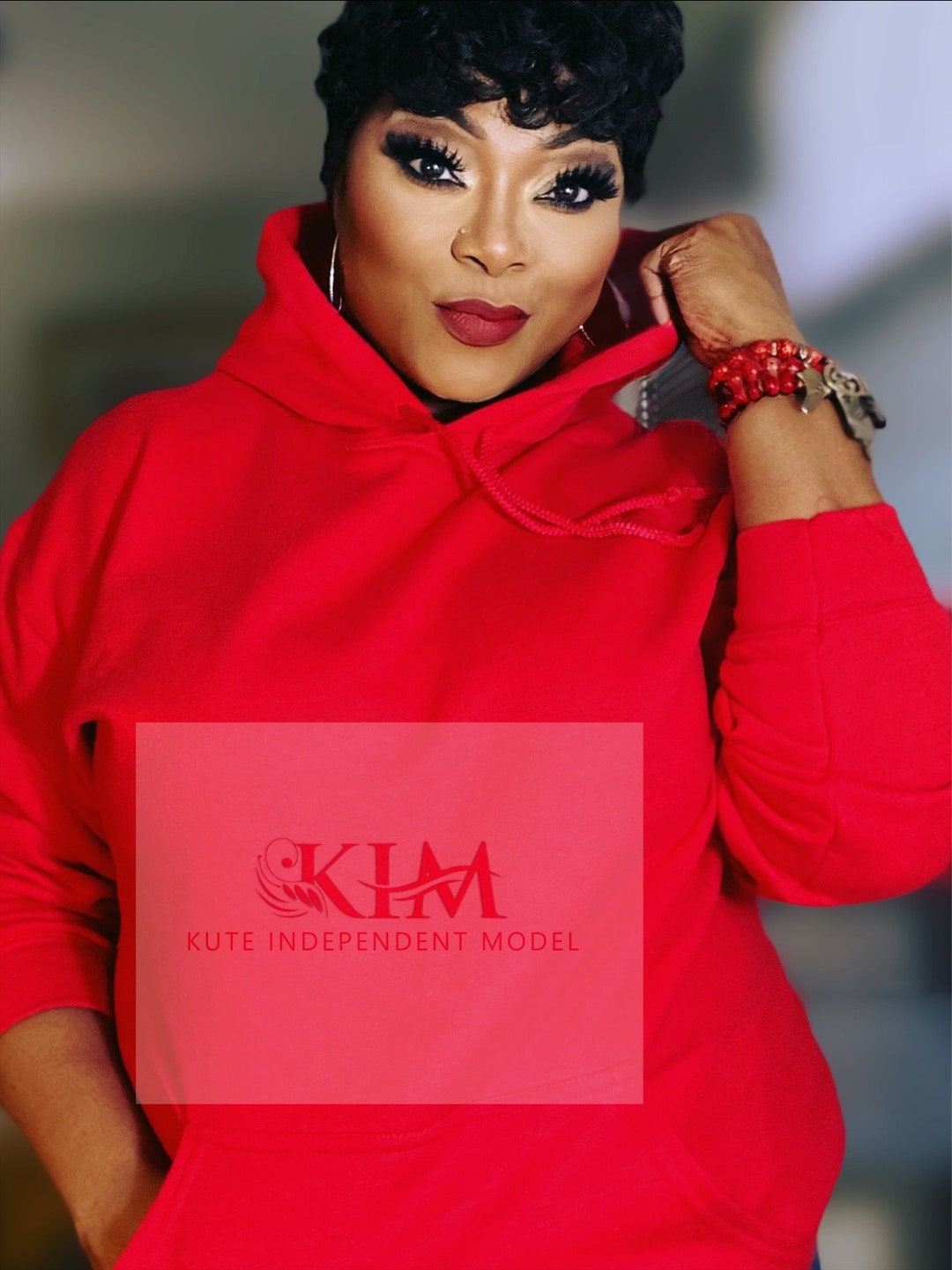 RED Gildan Hoodie /hoodie Mockup/plus Size Mockup/black Women Etsy
