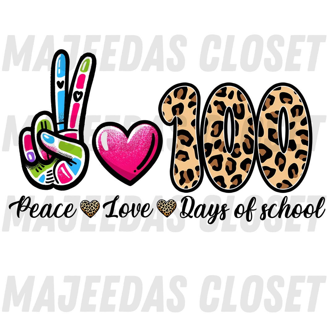 Happy 100 Days of School Png Sublimation Design Download, Happy 100th ...