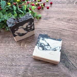 White Peppercorn Cold Process Vegan Soap, Earthy Woodsy Masculine Handmade Artisan Soap Bar